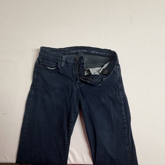 Calvin Klein Modern Boot Cut Jeans Size W27 L22 Dark Wash Stretch Slimming - Picture 6 of 14